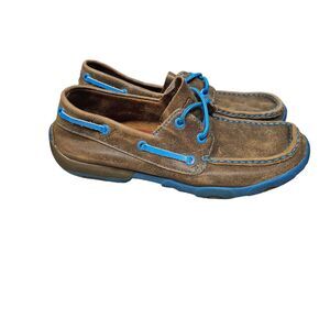 Twisted X Boots Boat Shoes Leather Casual‎ WDM0003 WOMENS  7.5M